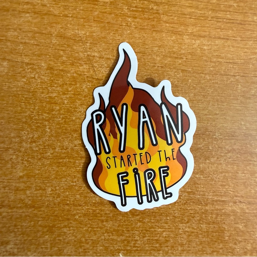 Flame Design Sticker‎